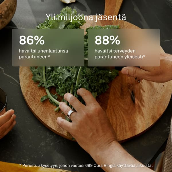 Oura Ring 4 smart ring, Silver, storlek 10