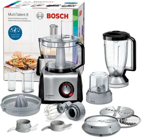 Bosch MC812M844 matberedare, svart/borstat stål