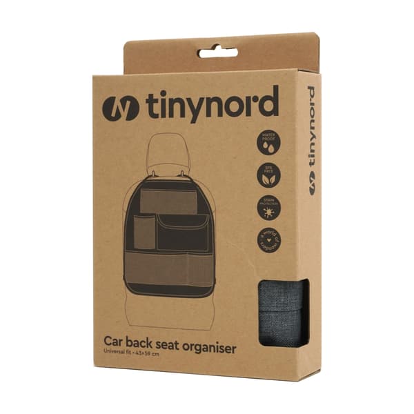 TinyNord förvaringsfack för bilens ryggstöd, grå