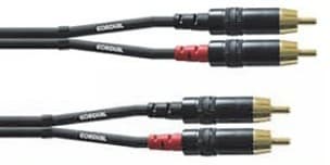 Cordial 2 x RCA-hane - 2 x RCA-hane-kabel, 90 cm