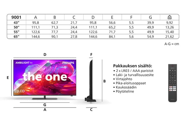 Philips 65" PQS9001 – 4K QLED Ambilight TV