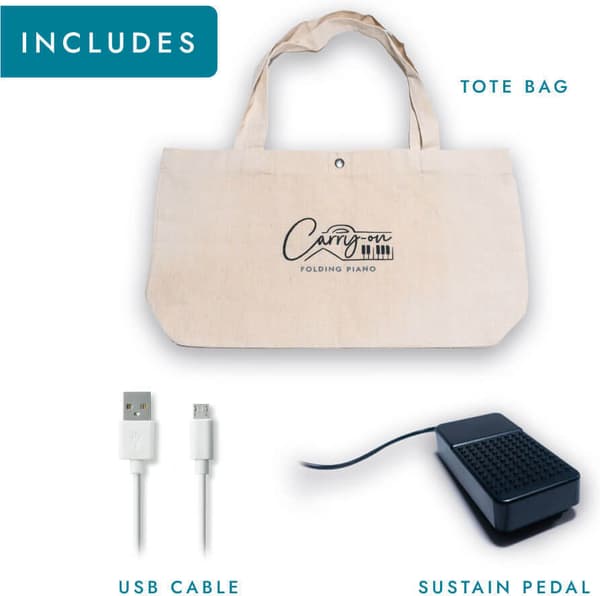 Carry-On FP88T -digitalt vikpiano, svart