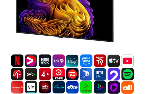 LG 55" OLED evo G6 – 4K TV med väggfäste