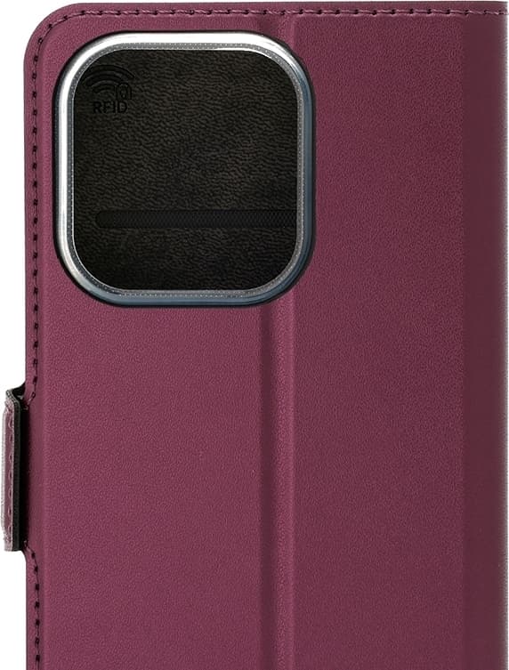 Wave Book Case, Honor 400 Lite, Rökig Sangria