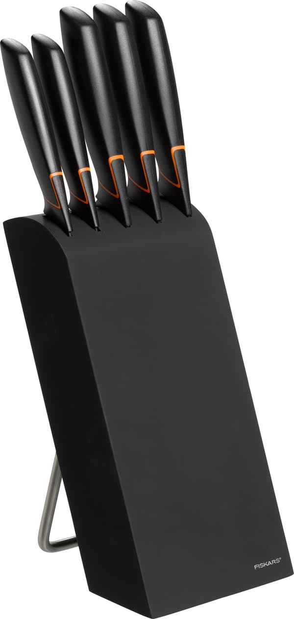 Fiskars Edge -knivställ + knivset, 5 delar