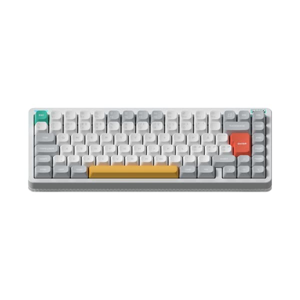 NuPhy Halo75 V2 mekaniskt speltangentbord, Ionic White, Raspberry-brytare