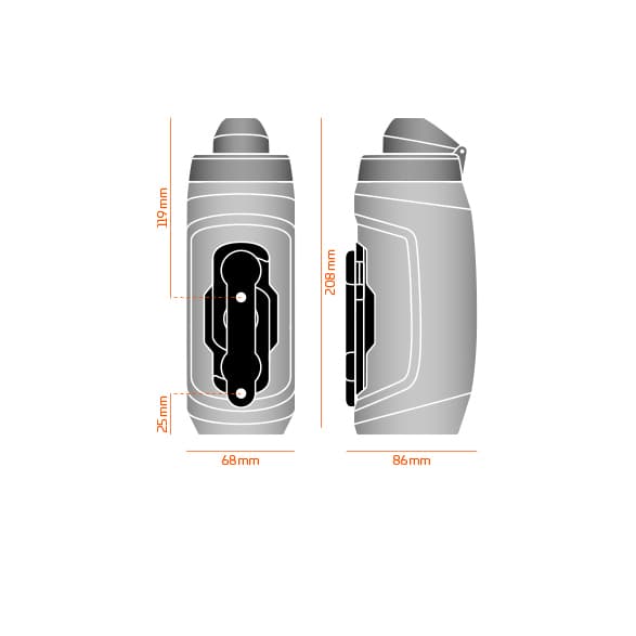 Fidlock Twist vattenflaska, 590 ml, svart