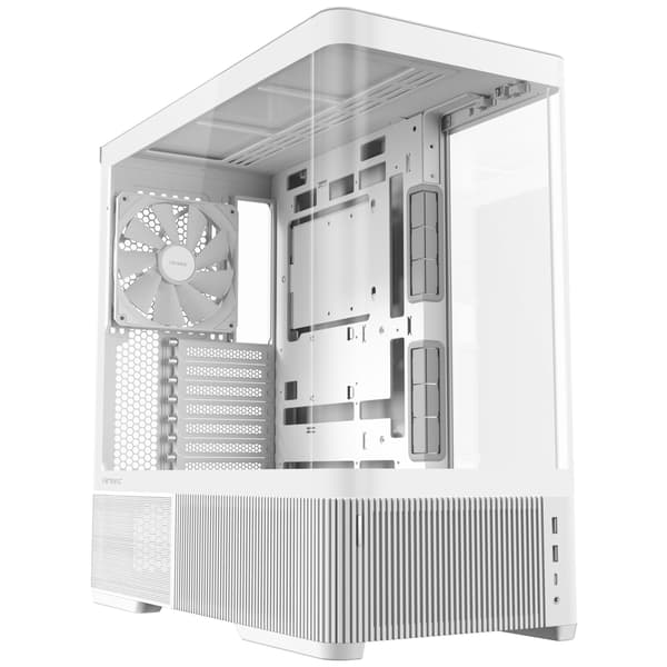 Antec C6 Curve Air Mid-Tower ATX-chassi, vit