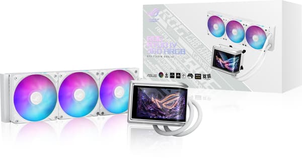 ASUS ROG RYUO IV 360 ARGB vätskekylningssystem, vit