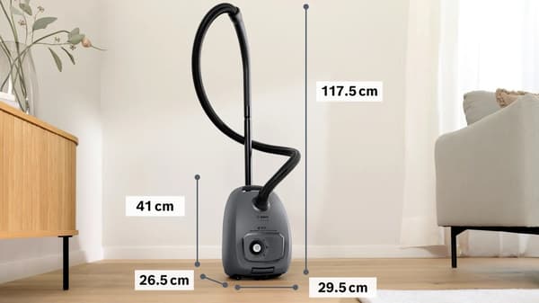 Bosch Serie 4 dammsugare, BGL41GR3H, grå