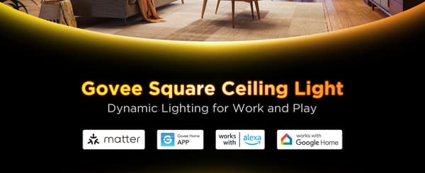 Govee Square Smart taklampa, 30 cm, vit