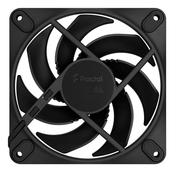 Fractal Design Momentum fläkt, 12 cm, svart
