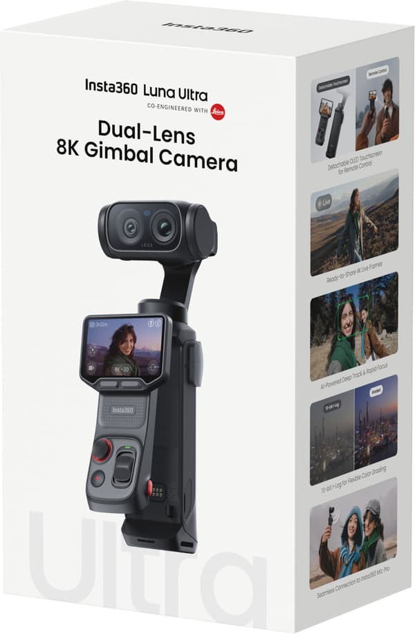 Insta360 Luna Ultra Creator Bundle kamera, Cosmic Black