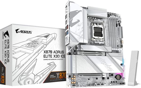 Gigabyte X870 AORUS ELITE X3D ICE ATX-moderkort