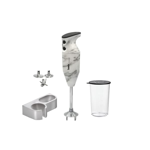 Bamix M200 Mono stavmixer, White Marble Special Edition