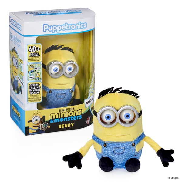 Minions Henry Puppetronic interaktiv mjukisdjur, 25 cm