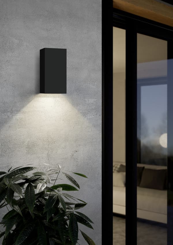 Eglo EREMITANA-Z smart utomhusvägglampa, svart