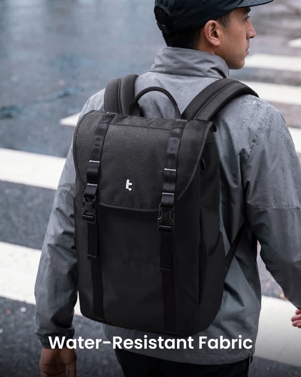 tomtoc VintPack TA1 Liteway datorryggsäck, 22 l, svart