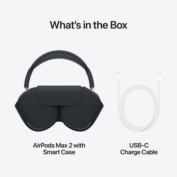 Apple AirPods Max 2 hörlurar, midnatt