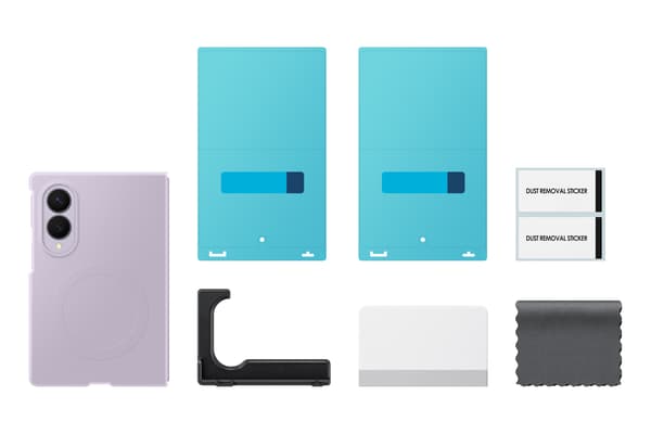 Samsung Galaxy Fold8 Silikon Magnet Qi2 skyddsfodral, lavendel
