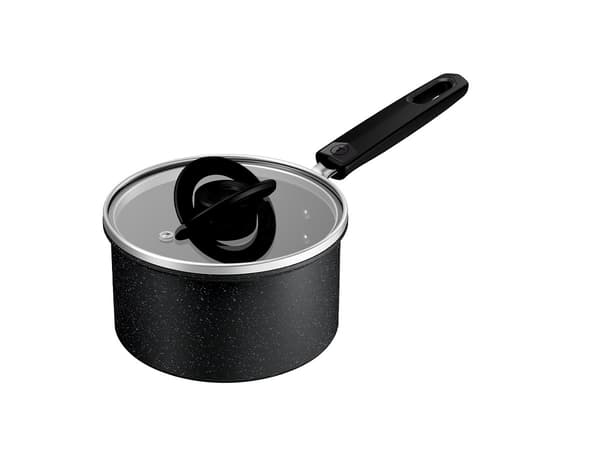Tefal Excell Cook kastrull, 16 cm/1,7 l, glaslock, svart