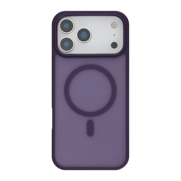 FoneKit MagSafe-kompatibelt Soft Touch skyddsfodral, iPhone 17 Pro Max, lila