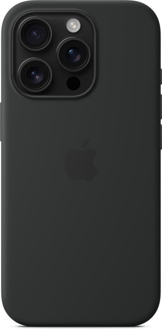 Apple iPhone 16 Pro-silikonskal med MagSafe, svart