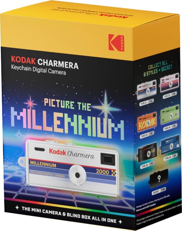 Kodak Charmera Millennium Edition nyckelringsdigitalkamera, sortiment