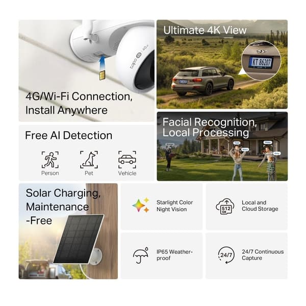 TP-Link Tapo C665G KIT övervakningskamera för utomhusbruk
