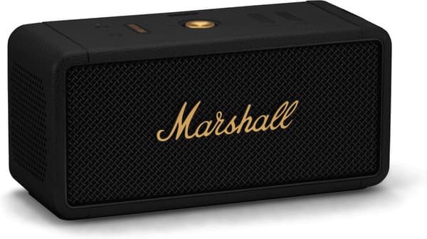 Marshall Middleton Bluetooth-högtalare, svart/mässing