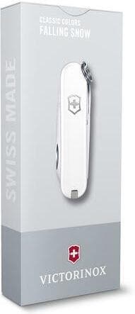 Victorinox Classic SD Falling Snow-multiværktøj, hvid
