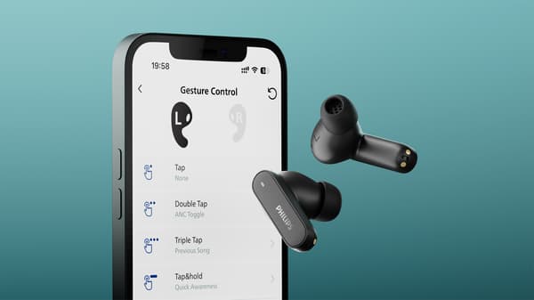 Philips TAT3000BK/00 trådlösa öronsnäckor, svart
