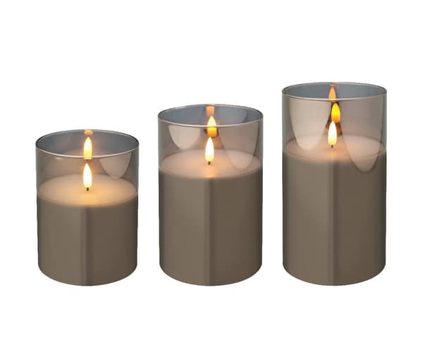 Lumineo batteridrivet LED-ljusset med timer