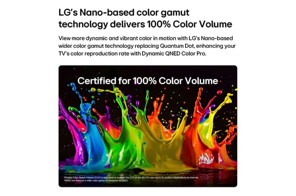 LG 75" QNED 82 – 4K Mini–LED TV (2026)