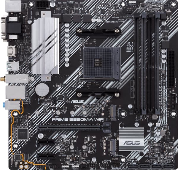 Asus PRIME B550M-A WIFI II AM4 microATX-moderkort