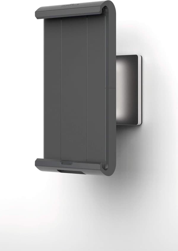 Durable -tabletställ med väggfäste och arm, silver