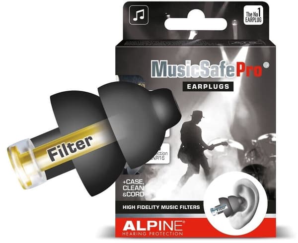 Alpine Musicsafe Pro öronproppar, svart
