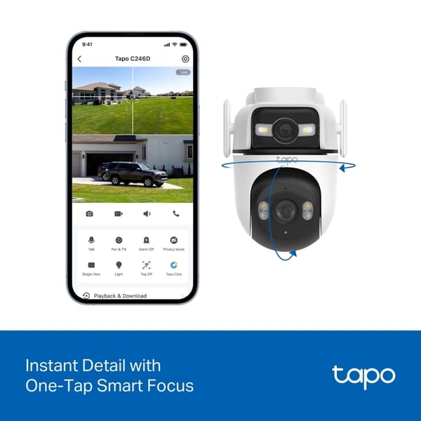 TP-Link Tapo C545D dubbel övervakningskamera för utomhusbruk
