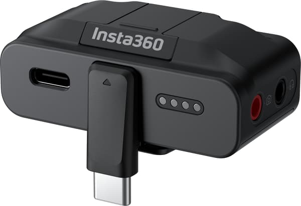 Insta360 Mic Pro (1 TX + 1 RX) trådlös mikrofon, svart
