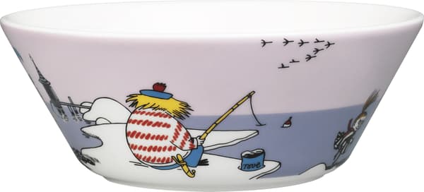 Arabia Mumin Tuutikki -skål, 15 cm, lila
