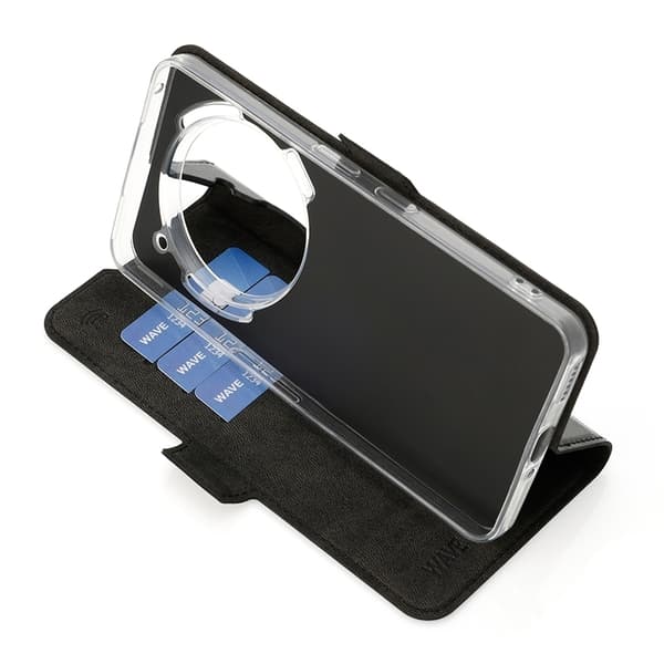 Wave Book Case, Nothing Phone (3a) Pro, svart