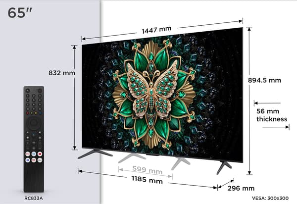 TCL 65" C69K – 4K QD Mini-LED Google TV