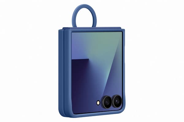 Samsung Z Flip7 Ring Case skyddsfodral, blå