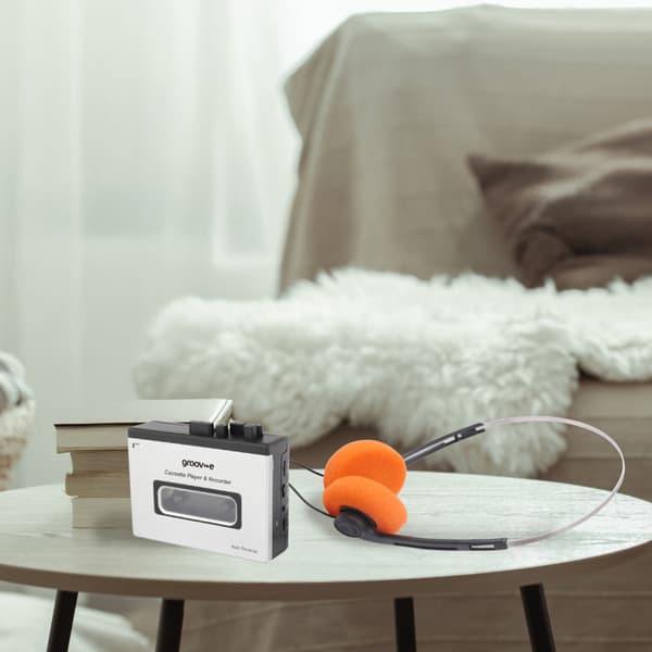 Groov-e PS530SR bärbar kassettbandspelare med Bluetooth