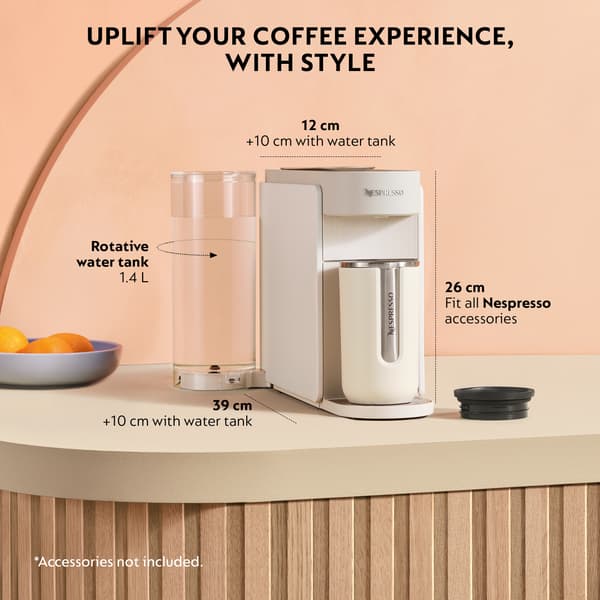Nespresso Vertuo UP ENV200.W kapselmaskin, pärlvitt