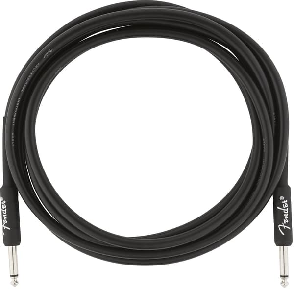 Fender Professional instrumentkabel 3 m, svart
