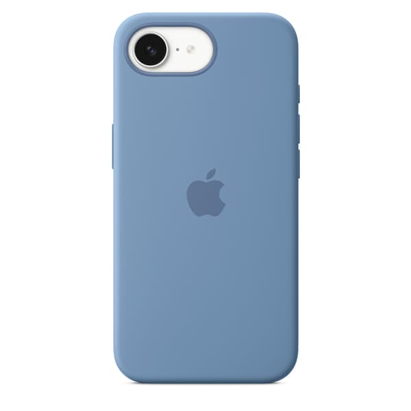 Apple iPhone 16 silikonfodral i silikon, vinterblå (MD3Q4)