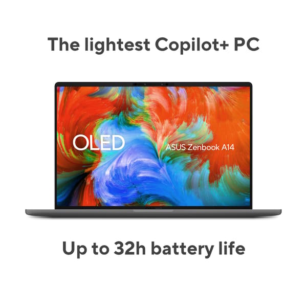 ASUS Zenbook A14 bärbar dator (UX3407QA-PURE5), Windows 11