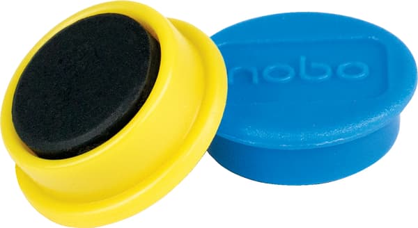 Nobo-magneter för whiteboard, 20 mm, färgsortiment, 10 st