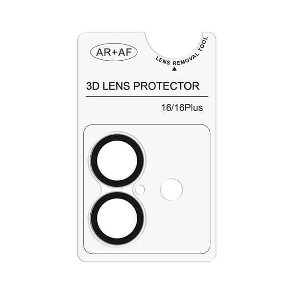FoneKit kameralinsskydd, iPhone 16 / 16 Plus, transparent
